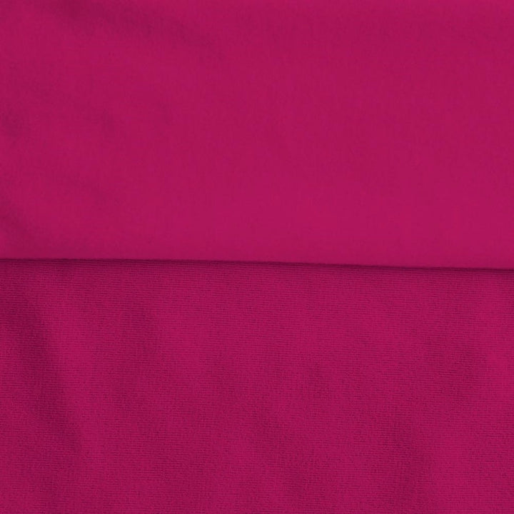 Fuchsia sweatshirt fleece swatch