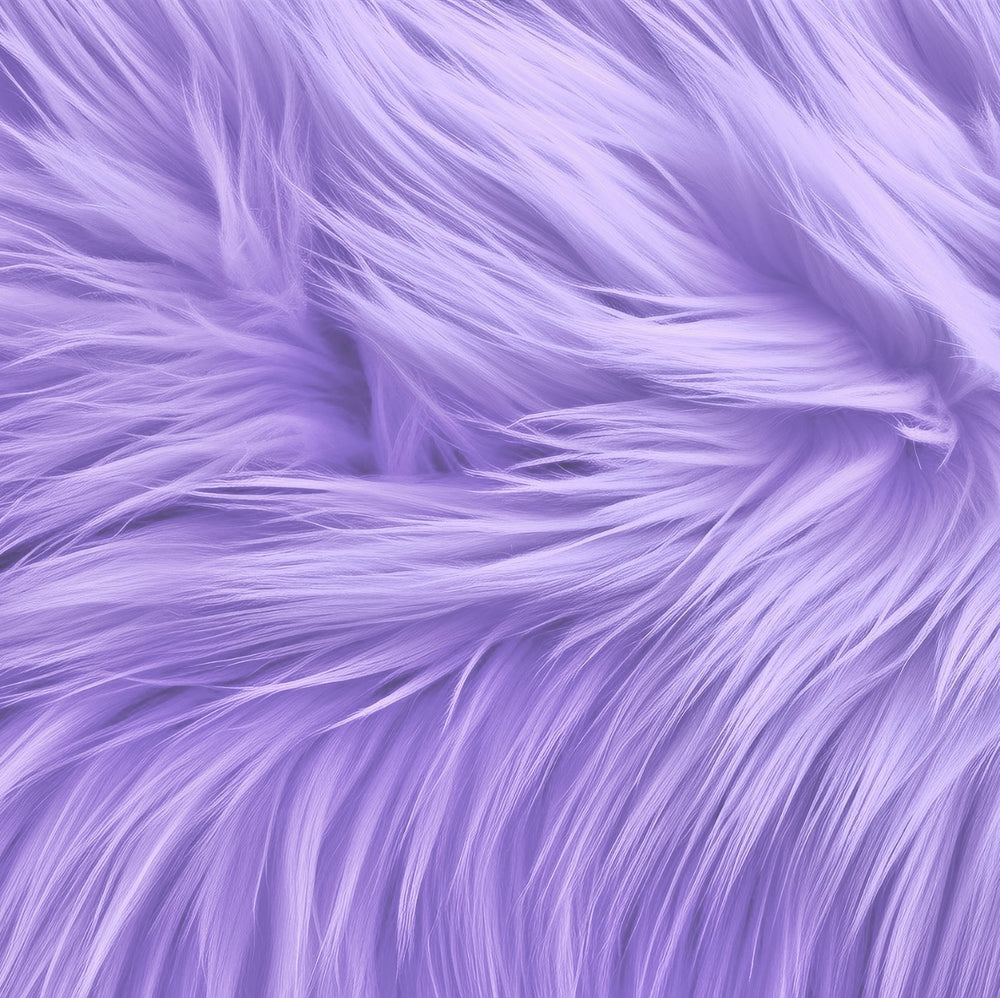 Faux Fur Fabric Squares | Lavender - FabricLA.com