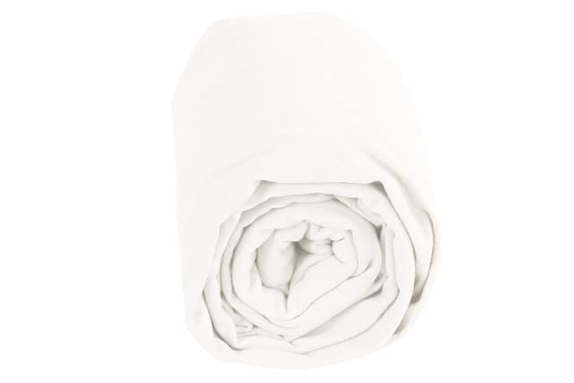 FabricLA DTY Double Brushed Polyester Spandex Knit Fabric | Ivory