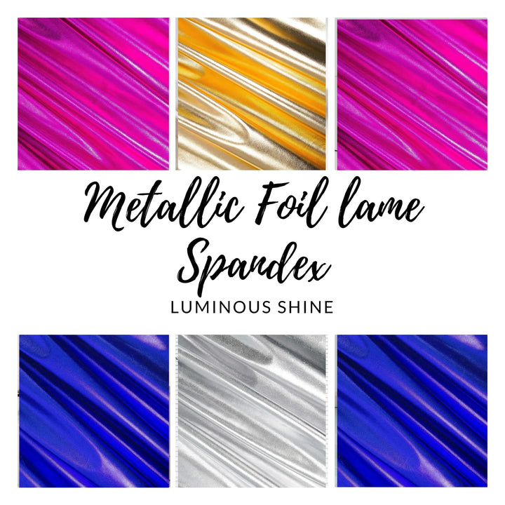 FabricLA Nylon Spandex Swimwear Tricot Fabric | Silver Iridescent