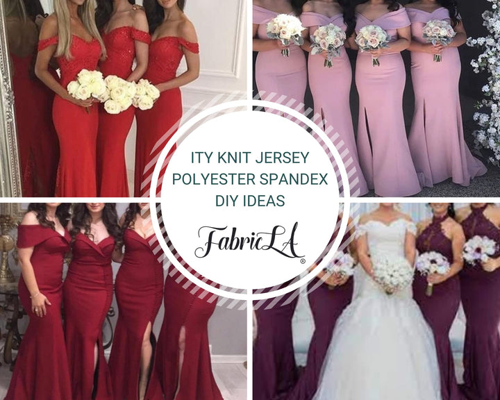 ITY Polyester Spandex Fabric | Mustard