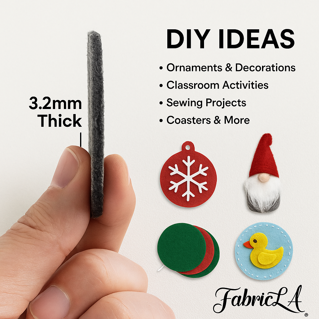 3.2mm Thick Felt Circle Pack