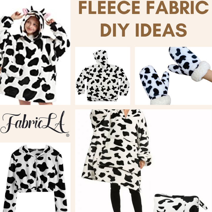 Fleece Fabric By The Yard | Ivory - FabricLA.com