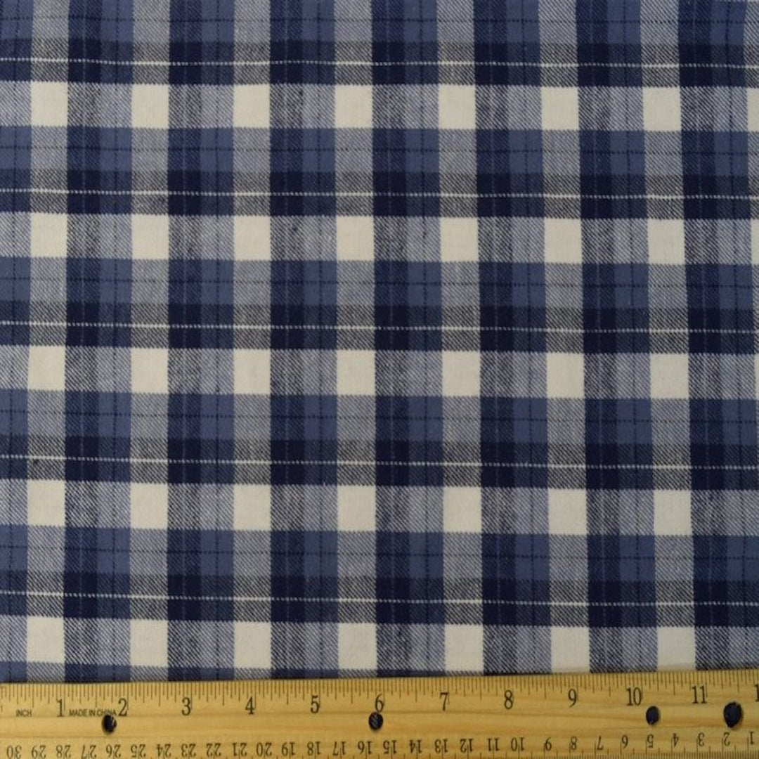 TelaLA | Tela de tartán de franela 100% algodón | 60 pulgadas de ancho | Vendido por yarda | manta, fundas de almohada, acolchado, costura, pijama, camisa, tela | 12 