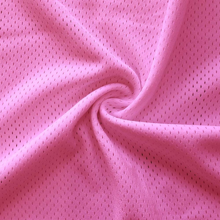 Athletic Pro Mesh Jersey fabric in Pink, sold by the yard