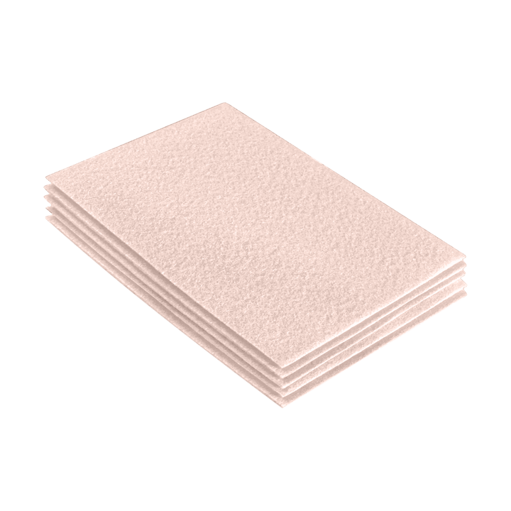 Acrylic Felt 9"X12" Sheet Packs | Ivory - FabricLA.com