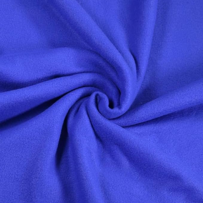 Fleece Fabric By The Yard | Royal Blue - FabricLA.com