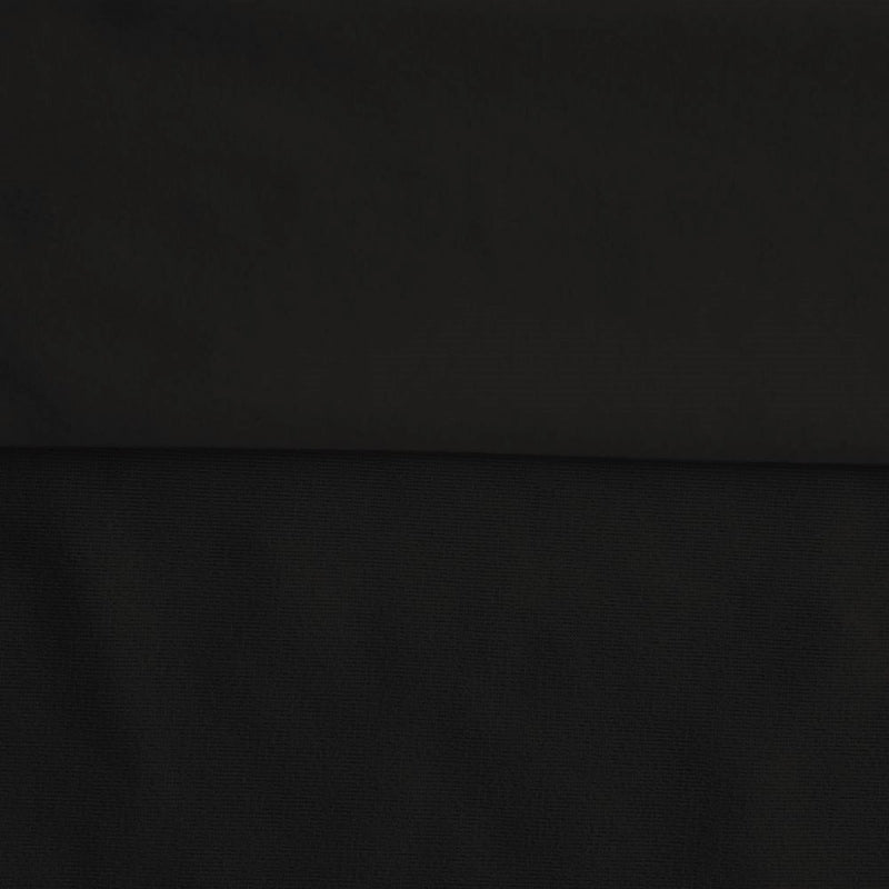 Black sweatshirt fleece swatch