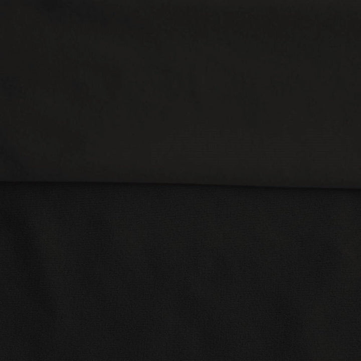 Black sweatshirt fleece swatch