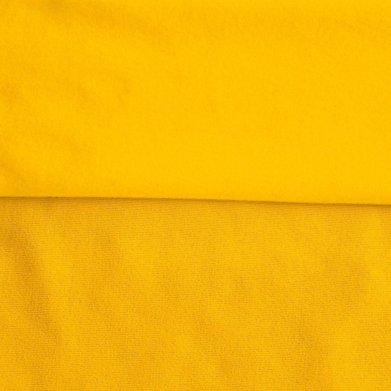 Gold sweatshirt fleece swatch