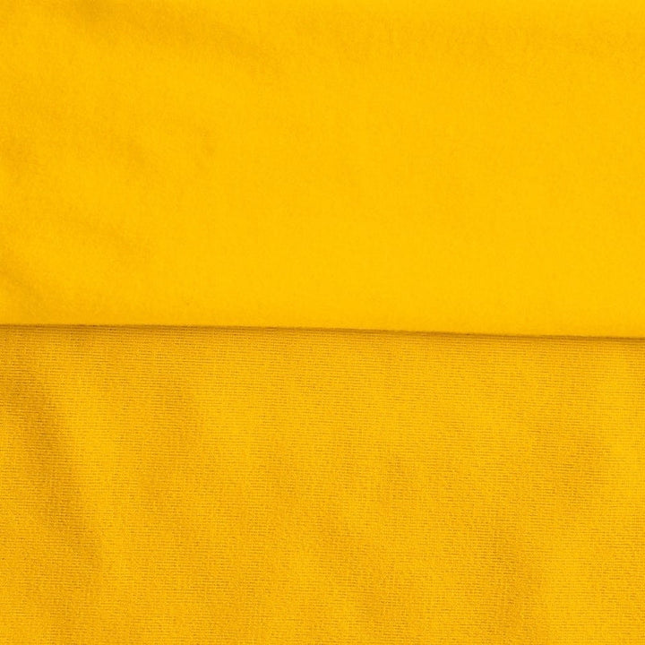 Gold sweatshirt fleece swatch