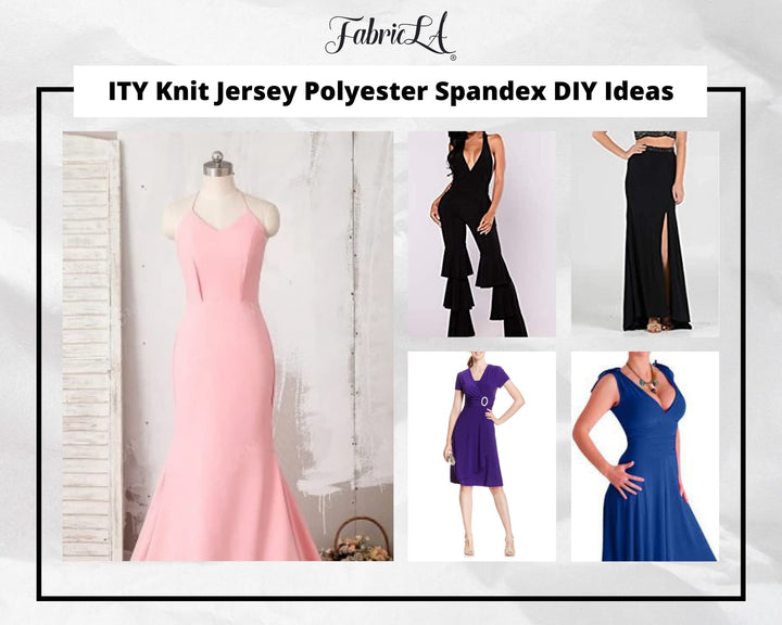 ITY Polyester Spandex Fabric | Mustard