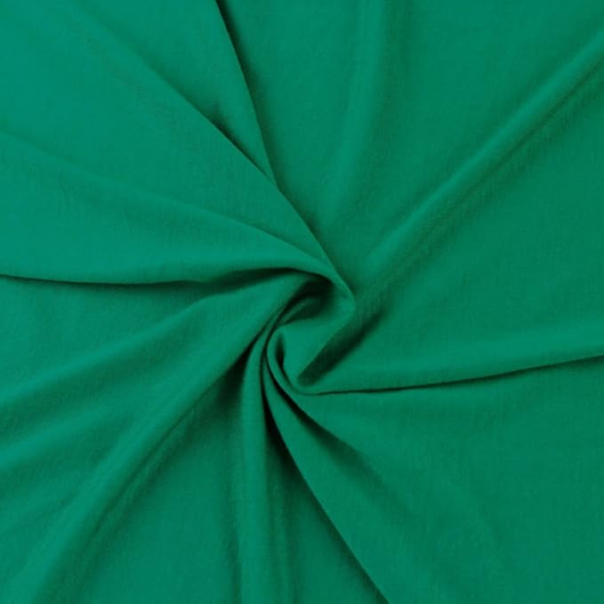 FabricLA 12oz Cotton Spandex Jersey Knit Fabric | Kelly Green