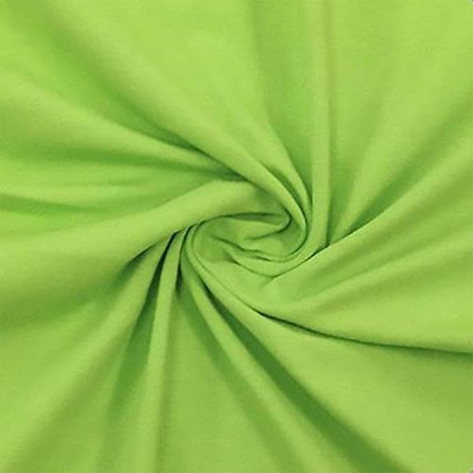 12 oz cotton spandex jersey swatch - Lime