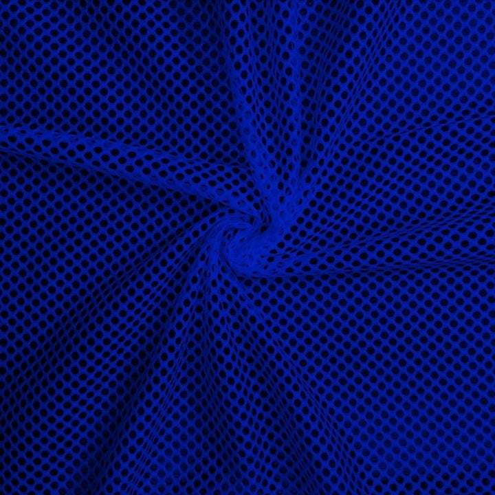 Athletic King Mesh fabric in Royal, sold by the yard