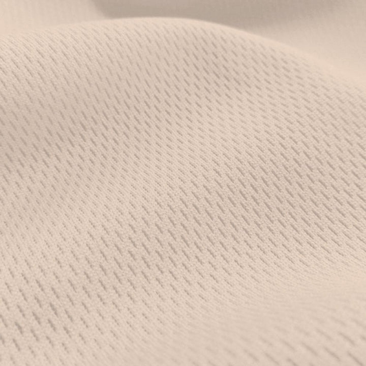 Dimple Mesh (Bird's Eye) fabric in Cream, sold by the yard