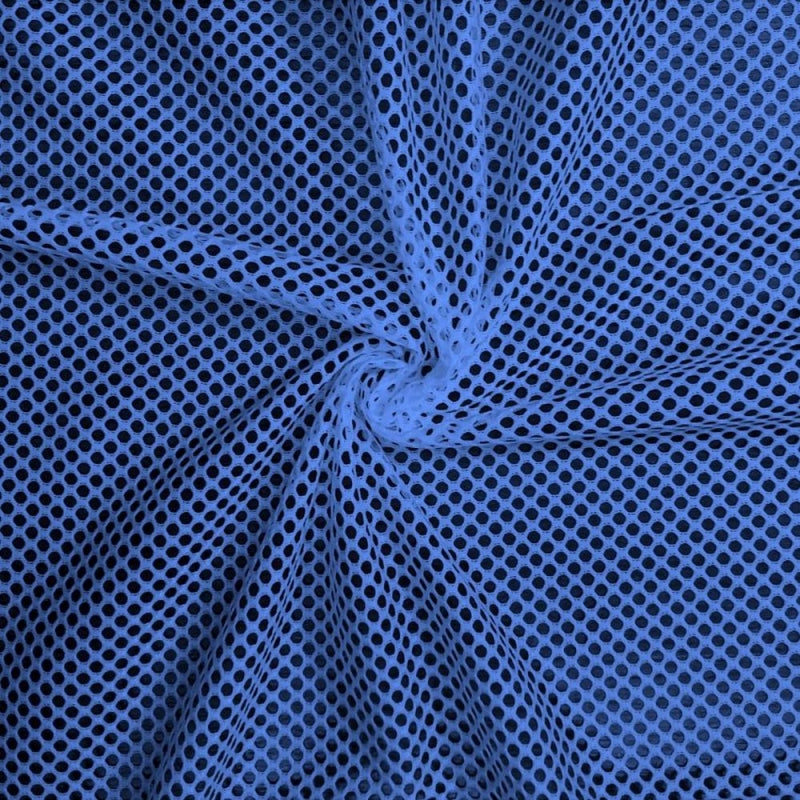 Athletic King Mesh fabric in Columbia Blue, sold by the yard