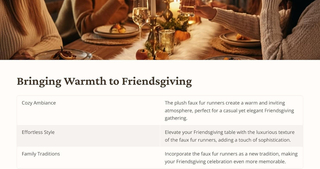 Faux Fur Table Runners – Elegant Decor for Every Occasion - Pastel Patch