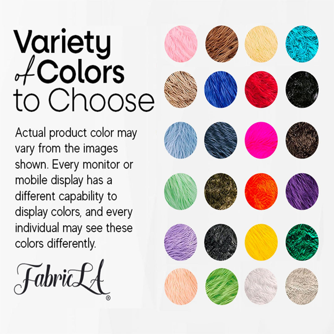 Shaggy Faux Fur Fabric by the Yard – Long Pile, Plush & High-Impact | FabricLA