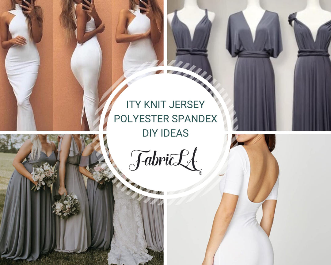 ITY Polyester Spandex Fabric | White