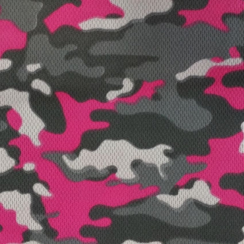 Camouflage Dimple Mesh fabric in Fuchsia, sold by the yard