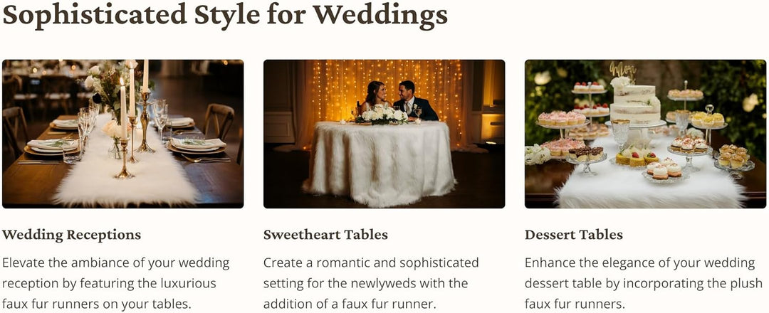 Faux Fur Table Runners – Elegant Decor for Every Occasion - Pastel Patch