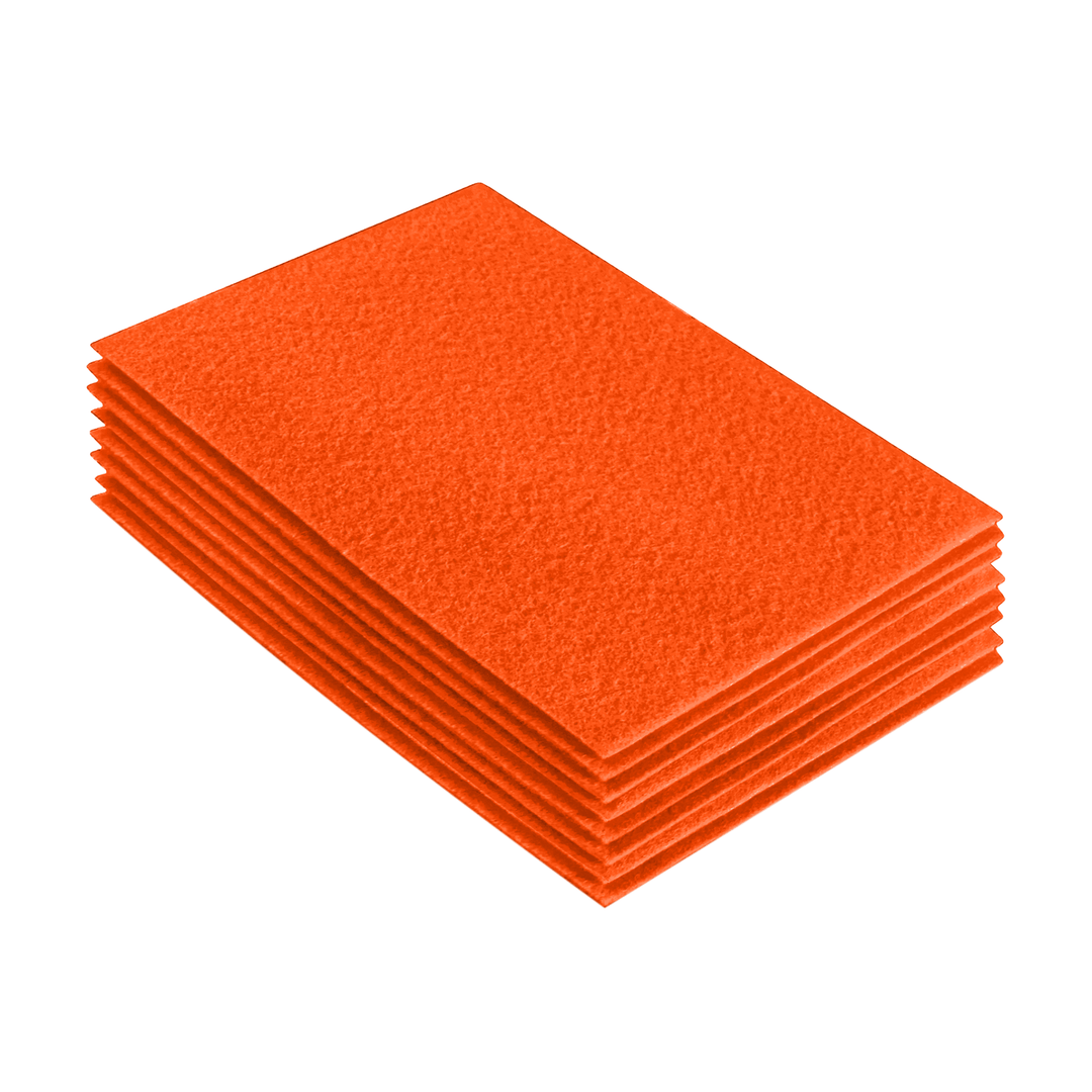 Acrylic Felt 9"X12" Sheet Packs | Light Orange - FabricLA.com