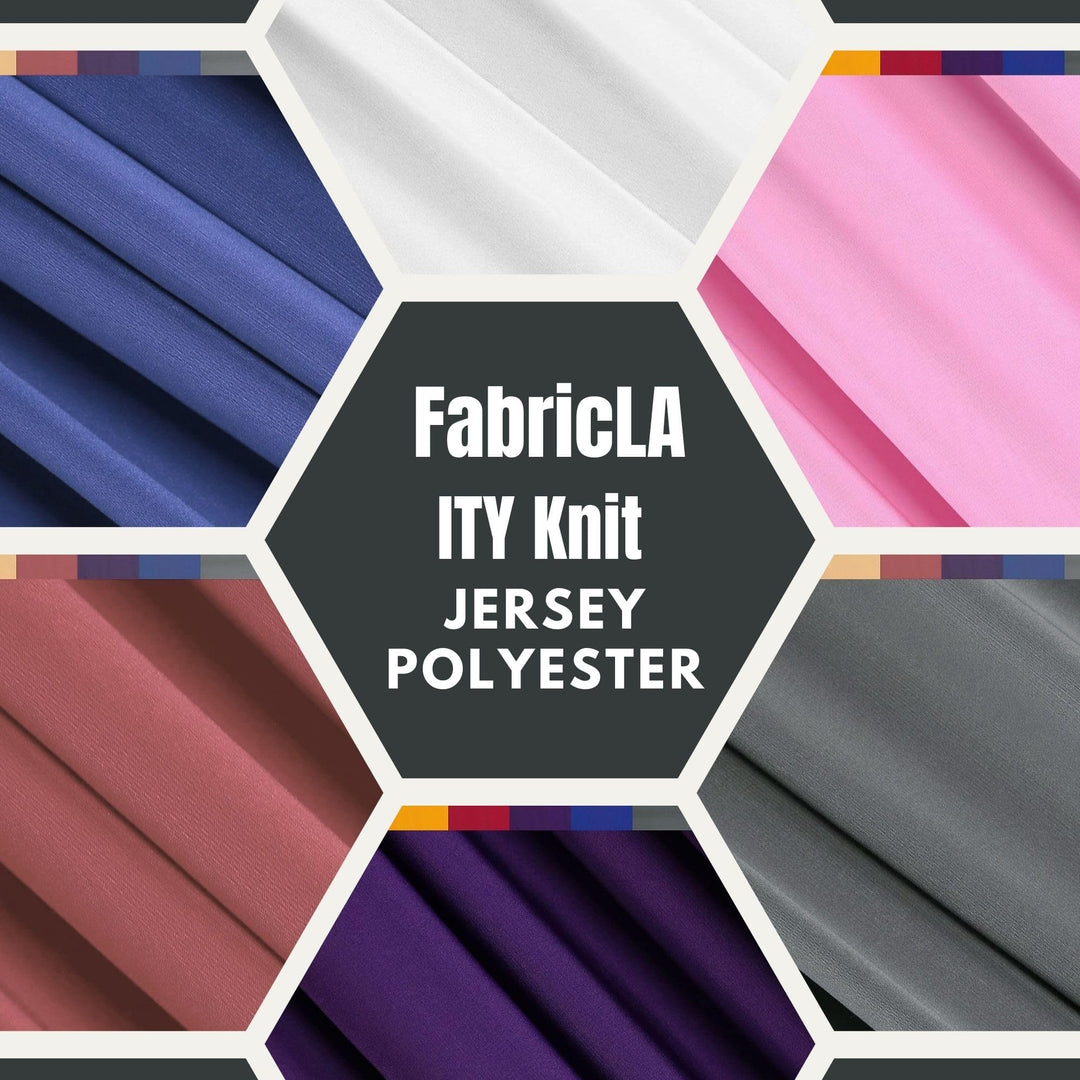 ITY Polyester Spandex Fabric | Black