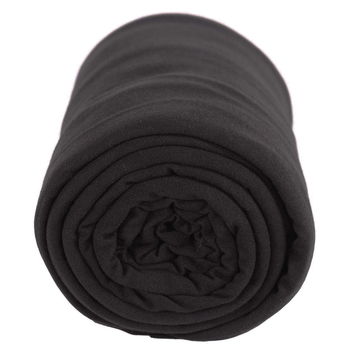 FabricLA DTY Tejido de punto de poliéster y spandex de doble cepillado | Negro 