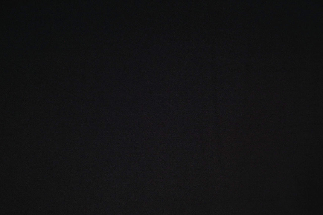 FabricLA DTY Tejido de punto de poliéster y spandex de doble cepillado | Negro 