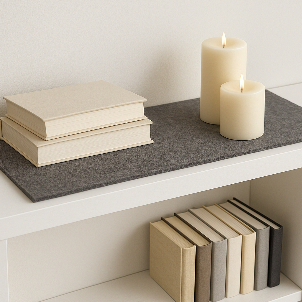 FabricLA 3.2mm Felt Drawer & Shelf Liner – Rounded Corners • Cut-to-Fit • Won’t Fray • Free Shipping