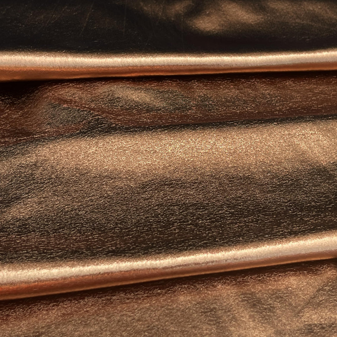 Metallic Foil Lame Spandex Knit Fabric | 4-Way Stretch