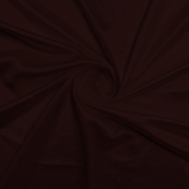 Athletic Dazzle Polyester fabric in Brown, sold by the yard