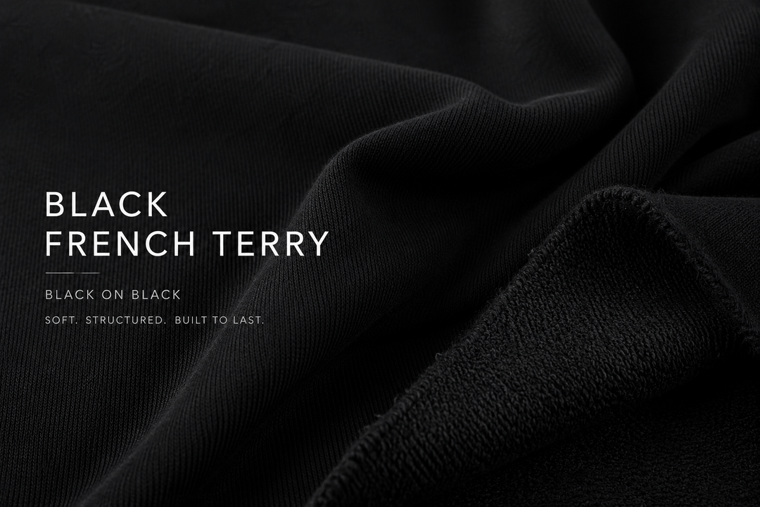 French Terry Fabric – 100% Cotton, 280 GSM, 58/60" Wide by the Yard