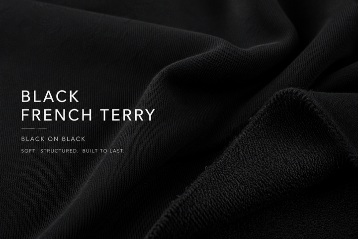 French Terry Fabric – 100% Cotton, 280 GSM, 58/60" Wide by the Yard
