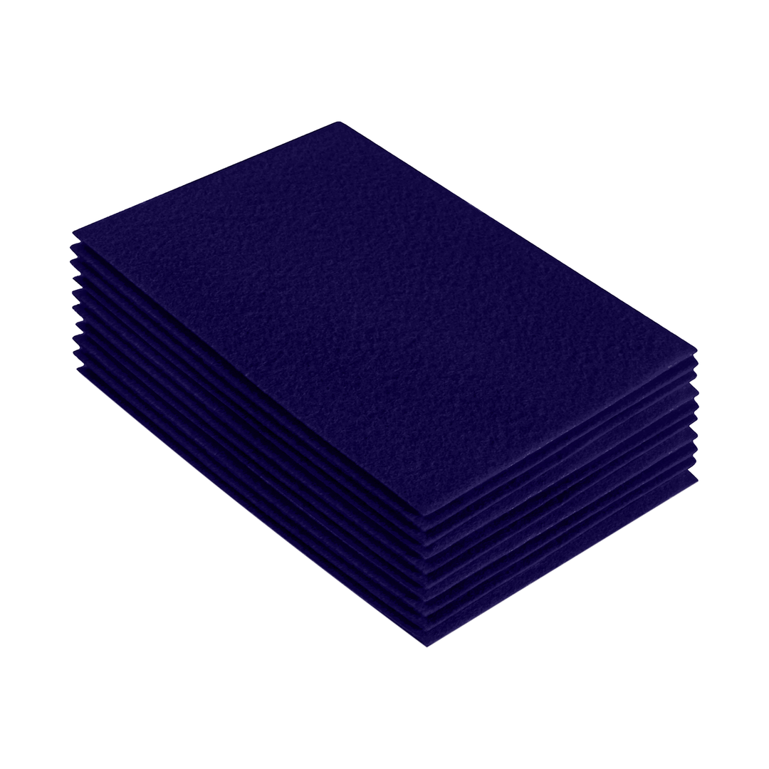 Acrylic Felt 9"X12" Sheet Packs | Navy Blue - FabricLA.com