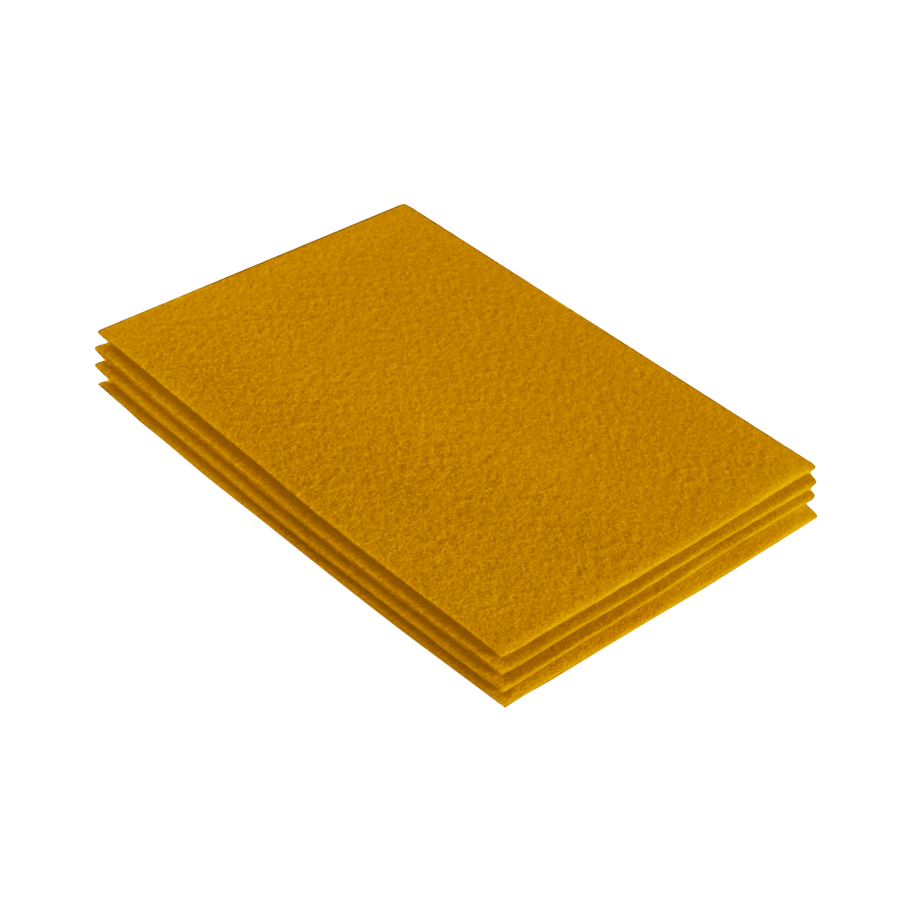 Acrylic Felt 9"X12" Sheet Packs | Antique Gold - FabricLA.com
