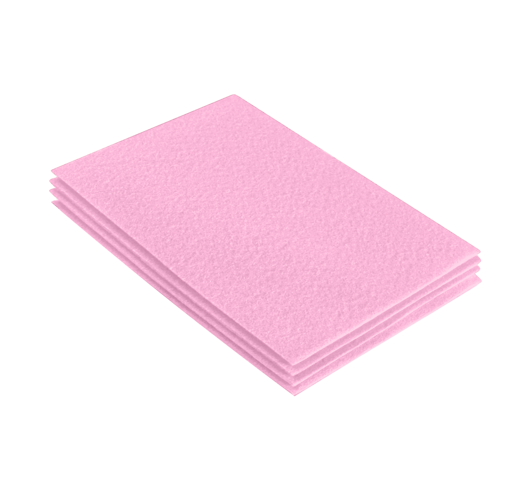 Acrylic Felt 9"X12" Sheet Packs | Baby Pink - FabricLA.com