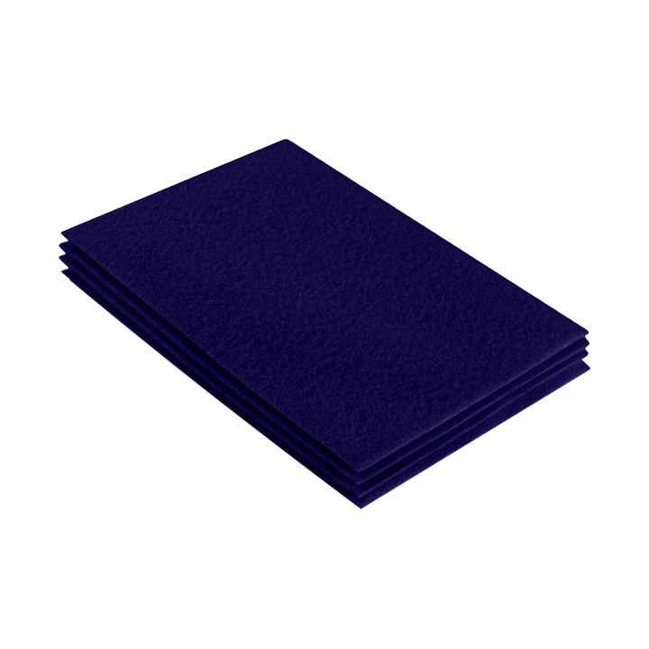 Acrylic Felt 9"X12" Sheet Packs | Navy Blue - FabricLA.com