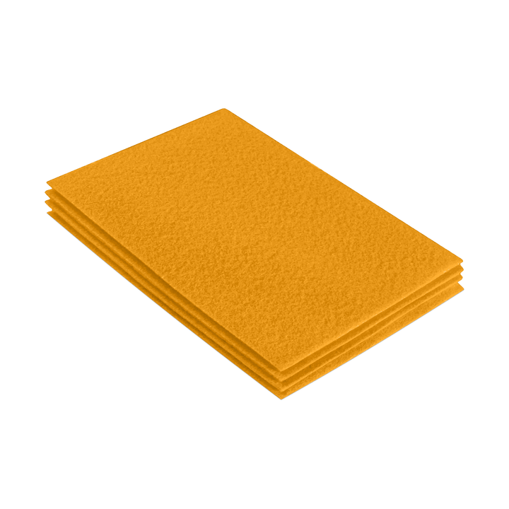 Acrylic Felt 9"X12" Sheet Packs | Gold - FabricLA.com