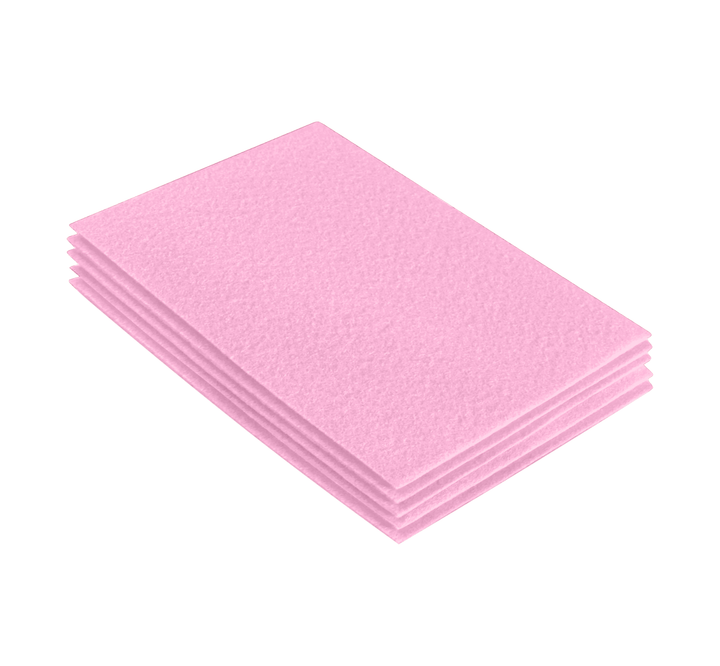 Acrylic Felt 9"X12" Sheet Packs | Baby Pink - FabricLA.com