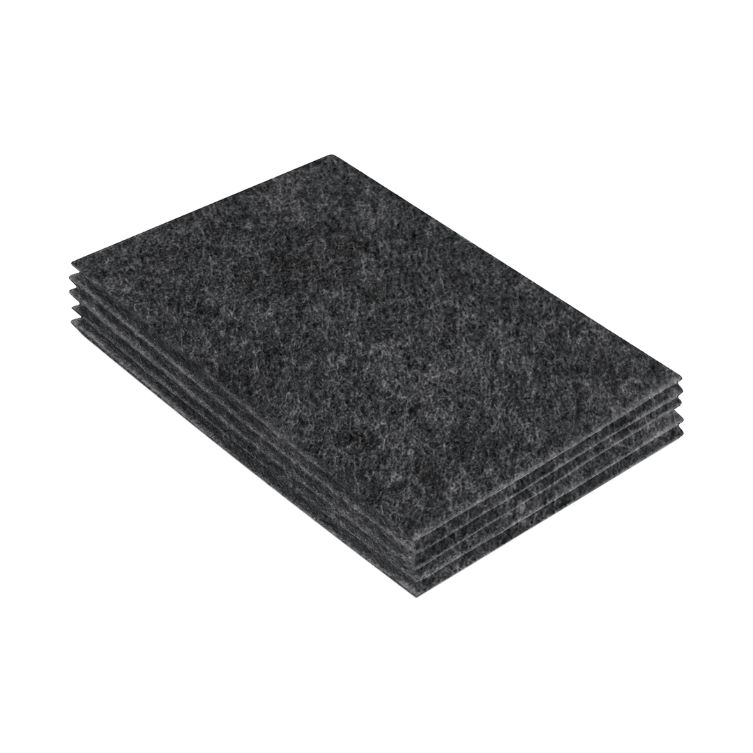 Acrylic Felt 9"X12" Sheet Packs | Charcoal - FabricLA.com