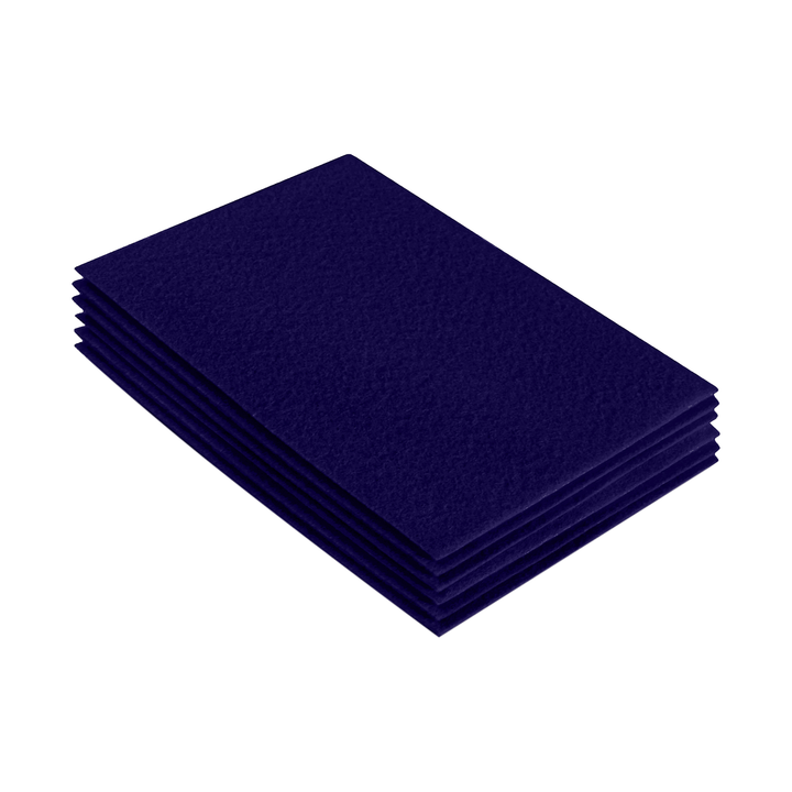 Acrylic Felt 9"X12" Sheet Packs | Navy Blue - FabricLA.com