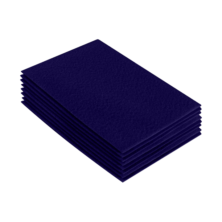 Acrylic Felt 9"X12" Sheet Packs | Navy Blue - FabricLA.com