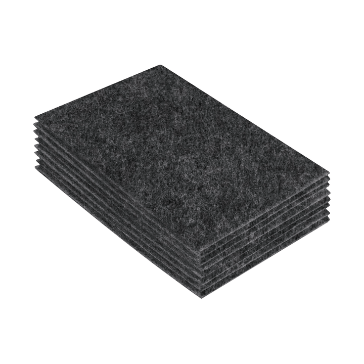 Acrylic Felt 9"X12" Sheet Packs | Charcoal - FabricLA.com