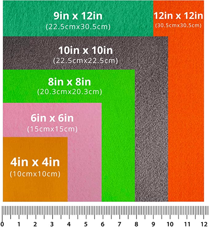 Acrylic Felt Craft Sheet Packs | Heather Gray - FabricLA.com