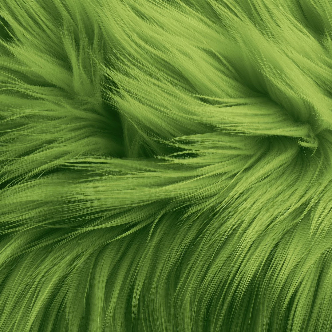 Round Shaggy Faux Fur Fabric - 40 inches Diameter - Circular Fluffy Faux Fur for Home Decor