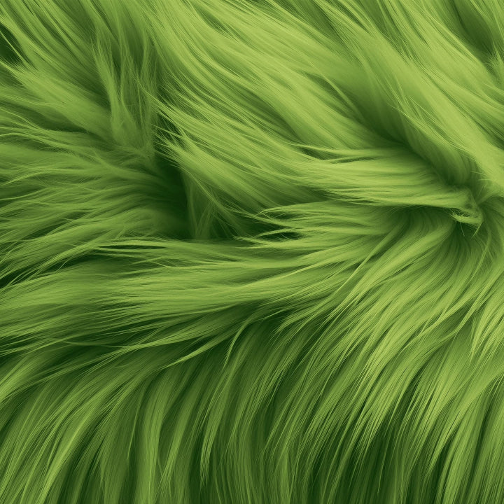 Round Shaggy Faux Fur Fabric - 40 inches Diameter - Circular Fluffy Faux Fur for Home Decor