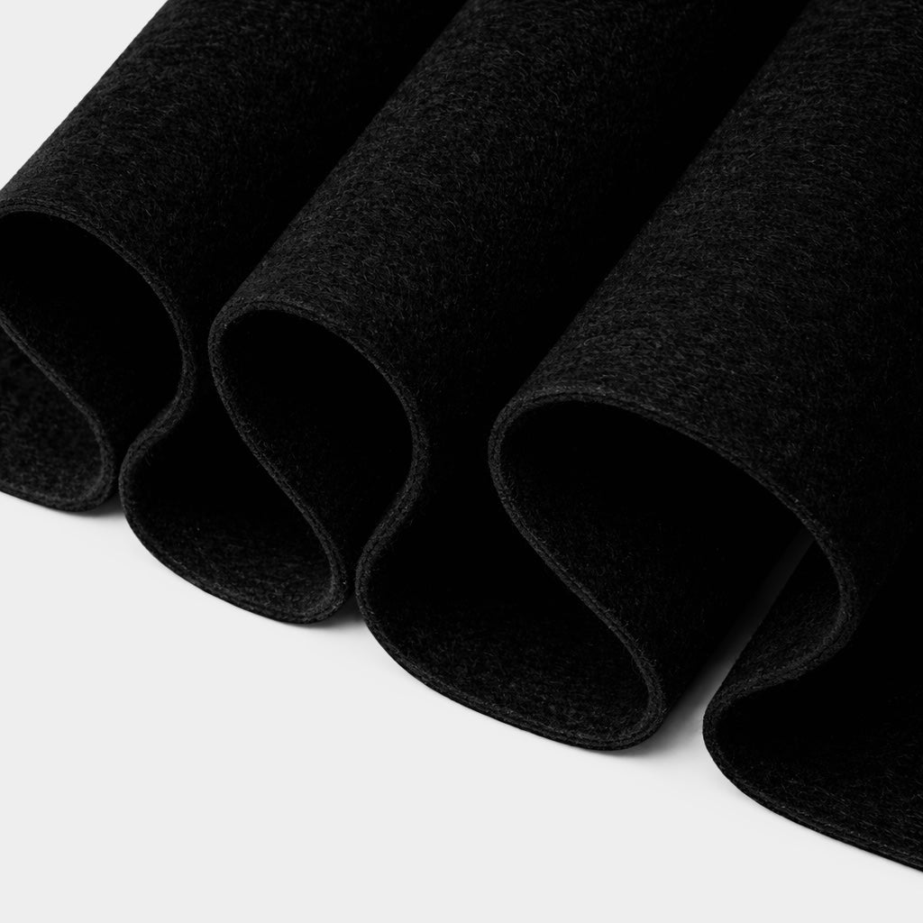leinwande パッチワーク ミニマム タートル / Black Acrylic Felt Fabric 1.6mm – 72