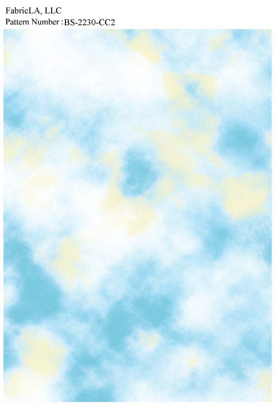 Printed fabric – blue and white cloud tie-dye – pattern BS-2230-CC2 | FabricLA
